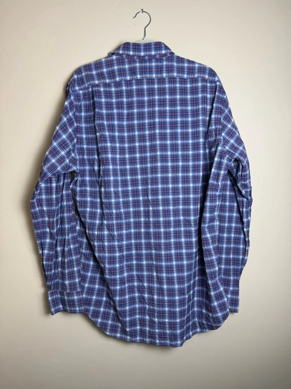 Polo Ralph Lauren Blue Plaid Button-Down Performance Long sleeve Shirt mens XL
